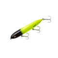 Heddon Super Spook Topwater Fishing Lure for Saltwater and Freshwater, Chartreuse/Black Head , (7/8 oz)