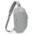 Small Sling Bag with RFID Blocking, Mini Fanny Pack for Women and Men, Convertible Crossbody Anti Theft Chest Bag for Travel Hiking Running, Grey - color: Grey