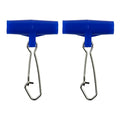 Fishing Line Sinker Slides,40 Pack Duo Lock Snaps Fishing Line Slider Sinker Weight Connectors Saltwater Freshwater - color: L Blue Hook Snap