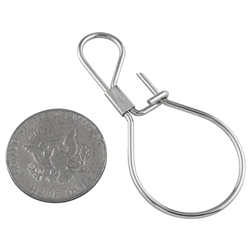 5PCS Fishing Lock Snap Freshwater Saltwater Fishing Stringer Clip Stainless Steel Live Fish Lock Buckle Big Game Snaps