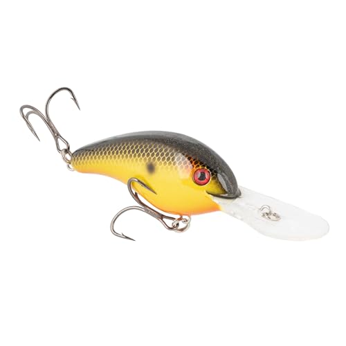 Strike King (HC5XDE-497) 5XD Elite Fishing Lure, Deep Diving Crankbait, 5/8-Ounce, Unique Curved Bill, Dives to 15-Feet, Rattle Chambers, Size 2 Mustad Triple Grip Hooks, Fools Gold