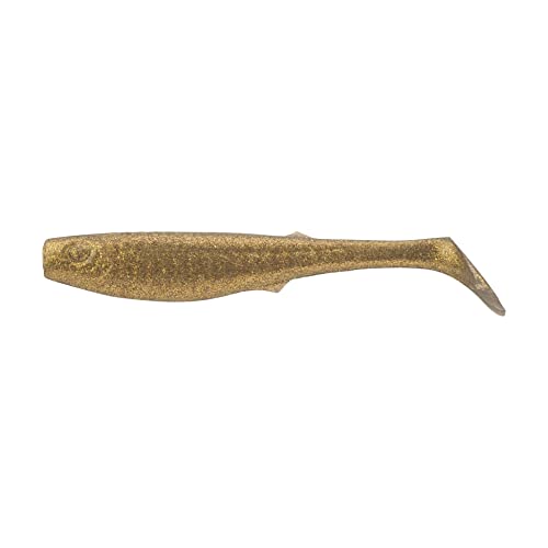 Berkley Gulp! Saltwater Paddleshad Fishing Soft Bait - color: Fool's Gold, size: 3"