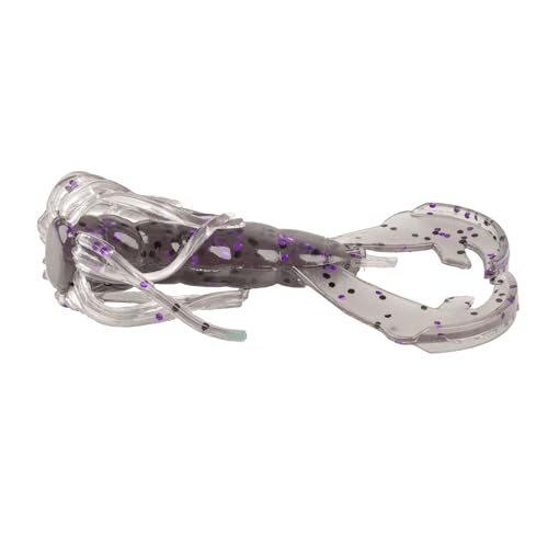 Strike King Rage Luau Craw Soft Bait - color: 875 - Smoke Purple with Black Flake