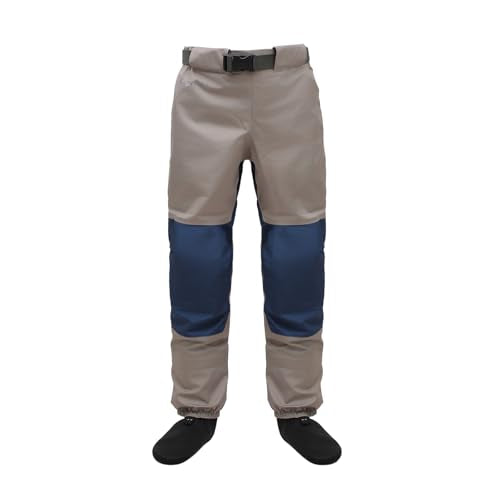 Raprance Breathable Stockingfoot Waist High Fishing Wading Pants Waders - size: X-Large