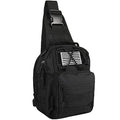 BOMTURN Tactical Backpack-1000D Waterproof Military Backpack/Laser-Cut/CCW Bags Sling Bag Tactical Satchel Shoulder Bag Men - color: Matte Black