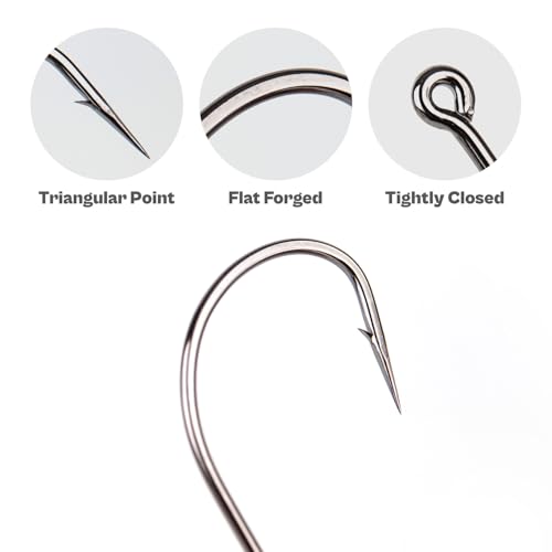 Weedless Swimbait Hooks with Screw Lock & Bait Stopper- 1/0 2/0 3/0 4/0 5/0 6/0 7/0 Sizes Worms Hooks for Bass Fishing - size: 7/0 - 25Pack