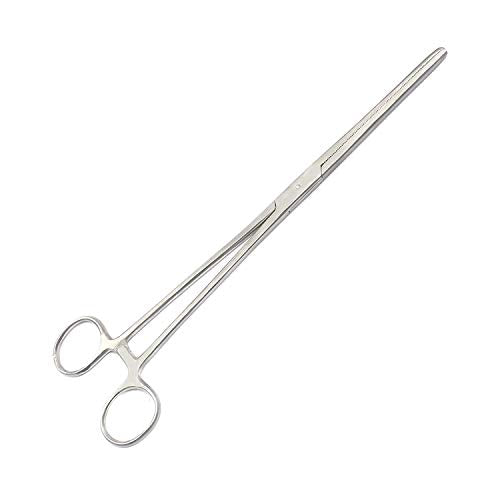 Ultimate Hemostat Stainless Steel Self-Locking Forceps, Ideal for Hobby Tools, Electronics, Fishing and Taxidermy (Straight, 12)