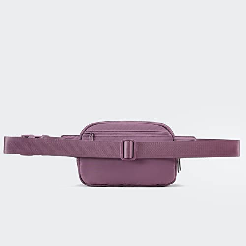 Pander Everywhere Belt Bag for Women, 5 Zipper Pockets Nylon Crossbody Fanny Pack Purse (Purple Lavender) - color: Purple Lavender