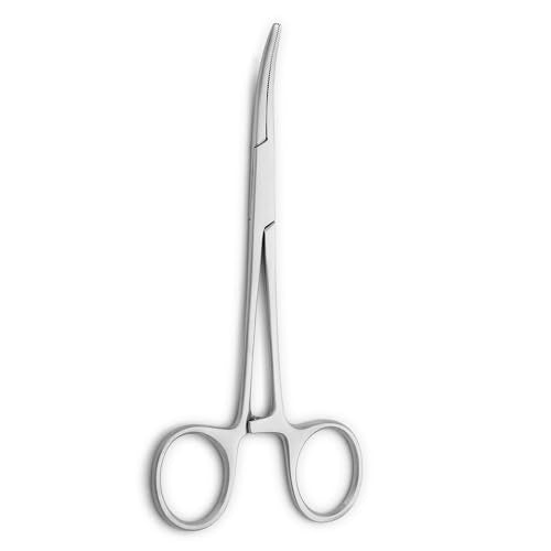 12-Pack Mosquito Hemostat Locking Forceps, 6 Curved & 6 Straight, Stainless Steel, 5-Inch