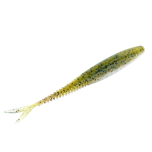Strike King Mach Skooler Fishing Lure, Soft Plastic Jerkbait, Heavily Salted, Sleek Design, Erratic Action - color: Royal Gill, size: 5"