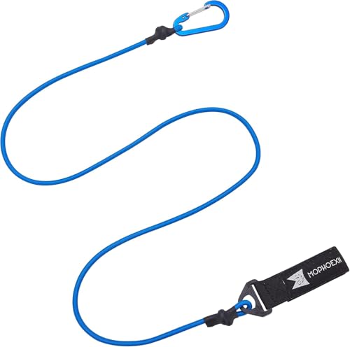 Kayak Paddle Leash, Paddle Leash Lightweight Coiled Kayak Rod Leashes for SUP Kayaking Canoing Fishing Boating - color: Blue - 4 Pack