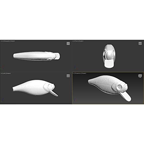 Blank Unpainted Minnow Crankbait Topwater Lipless Jerkbait Fishing Lures - color: UPC547