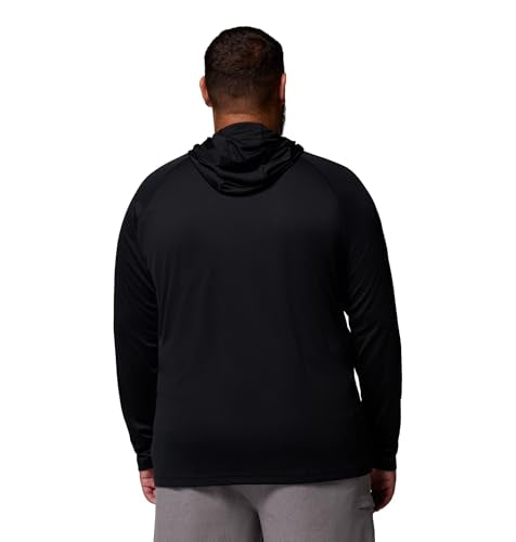 Columbia Men's Terminal Tackle Hoodie - color: Black/Cool Grey Logo, size: 2X