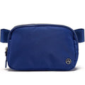 Pander Unisex Belt Bag Fanny Pack for Women with Adjustable Strap, Small Waist Pouch for Workout Running Traveling Hiking - color: Pool Blue