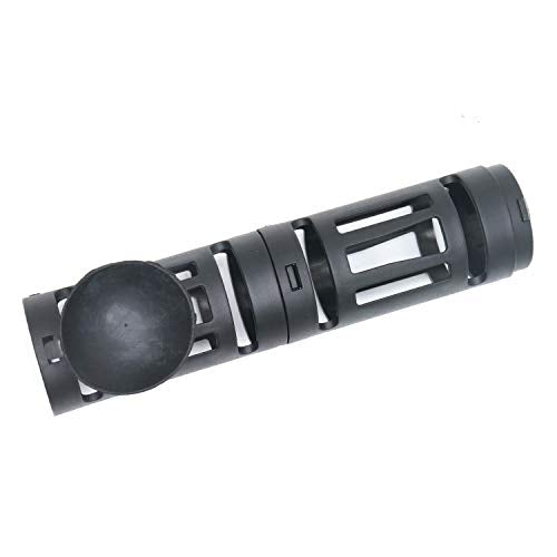 Xiaoyztan Aquarium Heater Guard Protector 17 Inch Detachable Design Black Plastic Cover with Suction Cups Heat Resistant Fish Tank Heater Sleeve for Water Heating Rod Safety