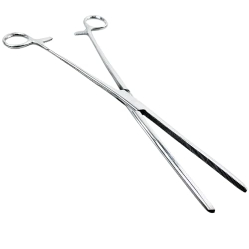 ADROIT 10.25" (26 cm) Stainless Steel Straight Hemostat Forceps | Precision Surgical Tool | Quick-Release Clamp | Robust Grip Teeth | Medical Use Quality - size: 10", style: Straight