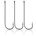 Dr.Fish 100 Pack Aberdeen Fishing Hooks Freshwater, Straight Shank Light Wire Worm Hooks for Bass/Crappie/Bream/Bluegill/Panfish - size: #6-100 Pack