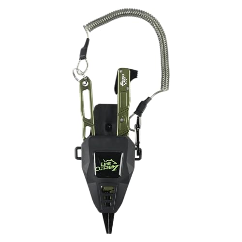 Line Cutterz Elite Saltwater Fishing Pliers, Patented Ceramic Braid and Line Cutter, Hook Remover, Sheath and Lanyard | Integrated Ceramic Blade Cutting Slot In Handle - size: Standard Tip