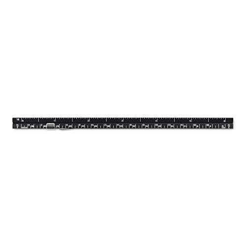 Alumicolor Aluminum Architect Pocket Drafting Scale With Clip, 6IN, Black - color: Black, size: 6 Inch, style: Architecht With Clip