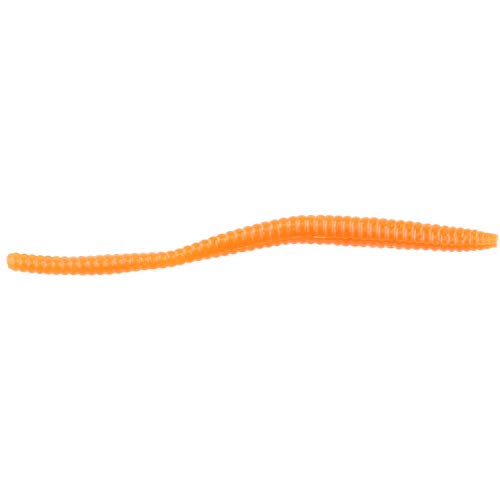 Berkley PowerBait Power Floating Trout Worm Fishing Soft Bait - color: Fluorescent Orange - Original Scent, size: 3" (15 Count)