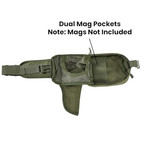 Concealed Carry Fanny Pack, Tactical Waist Bag | Tactical fanny pack with concealed gun holster for running & EDC. CCW waist bag for men and women, Olive - color: OLIVE