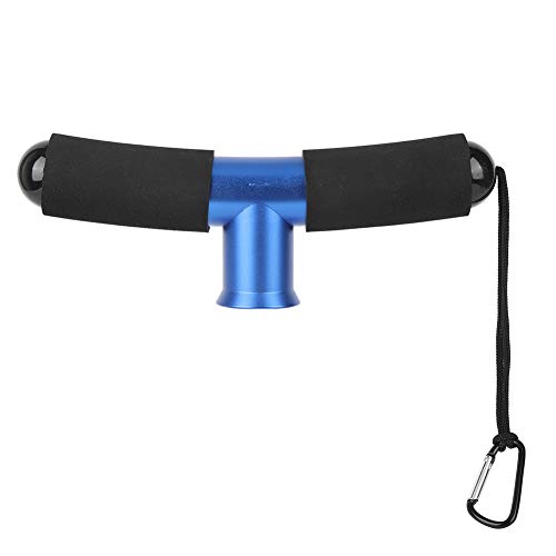 Fighting Waist Belt with Aluminum Rod Holder and Lanyard - T-Bar Butt Cushion for Fishing Rod Rack Support