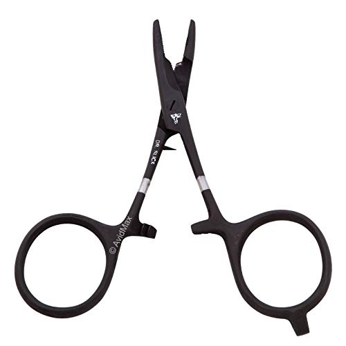 Dr. Slick 4" Scissor Clamp Black Straight - color: Black Straight, size: 4 in