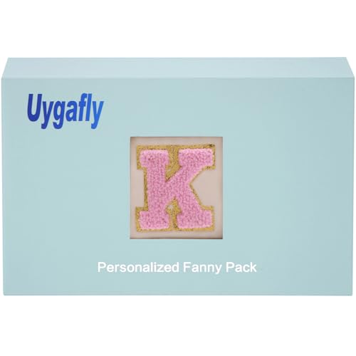 Uygafly Birthday Gifts for 4 5 6 7 8 9 10 11 12 13 Year Old Girl,Gift for Teen Girls Kids Toddler,Personalized Initial Fanny Pack Purse Crossbody Bag Belt Bag Cute Trendy Stuff | Cream,K - color: Cream, style: K