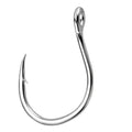 Alwonder Fishing Circle Hooks 5X Strong Catfish Octopus Livebait Hooks, High Carbon Steel Welded Fishing Hook Jigging Replacement Hook for Freshwater Saltwater Trolling Tackle Tuna, Marlin, Wahoo - size: #1/0 - 10 Pack