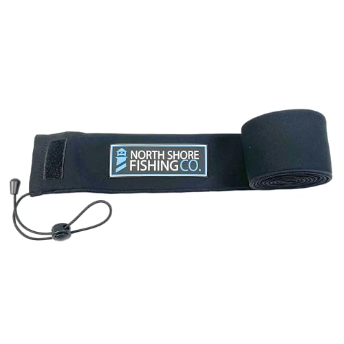 Premium Neoprene Fishing Rod Sleeve – Floating, Puncture Resistant, Labeled Protective Sock for Casting, Spinning, Trolling Fishing Rods - color: Black, size: 60", style: Spinning