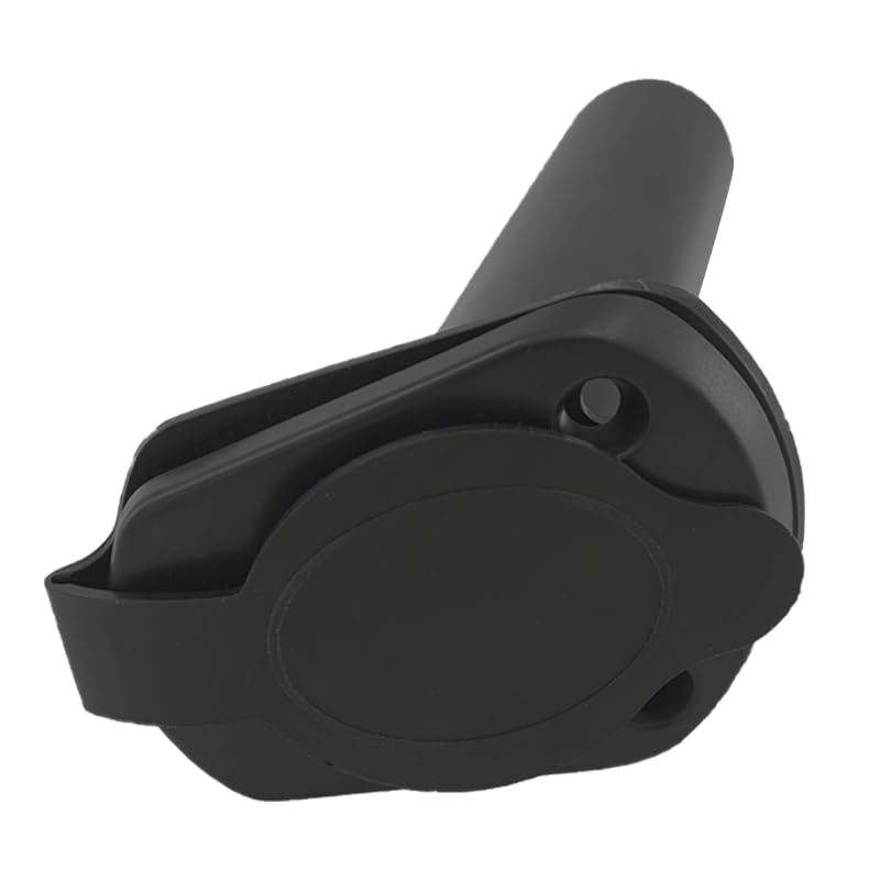 ISURE MARINE 4pc Kayak Fishing Rod Holder - Plastic Flush Mount Boat Rod Holders with Cap Cover for Canoe and Fishing Tackle Accessory