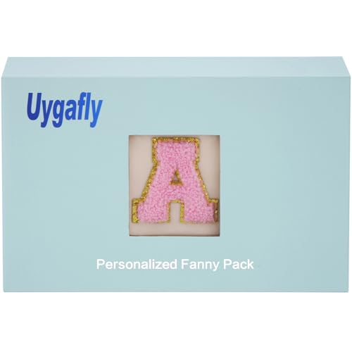 Uygafly Birthday Gifts for 4 5 6 7 8 9 10 11 12 13 Year Old Girl,Gift for Teen Girls Kids Toddler,Personalized Initial Fanny Pack Purse Crossbody Bag Belt Bag Cute Trendy Stuff | Cream,A - color: Cream, style: A