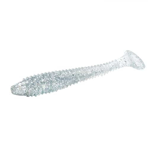 Strike King Rage Swimmer Soft Bait - color: 475 - Carolina Chrome, size: 3.75"