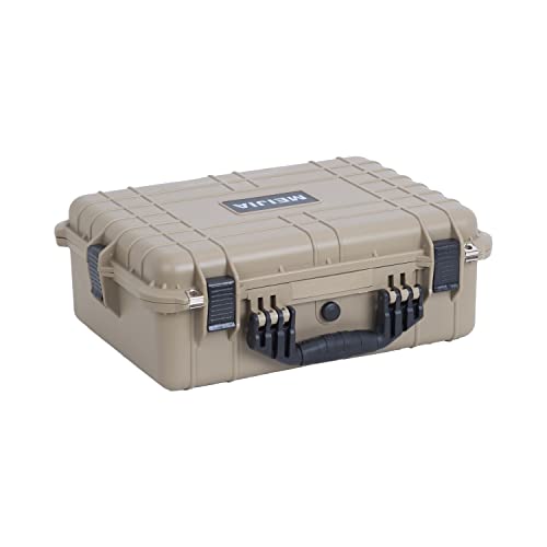 MEIJIA Portable Waterproof Protective Case,Hard Camera Case,Customized Fit Foam Inserted, Elegant Black,Fit for Camera, Equipments, Lens,Drones(Black) - color: Desert Tan, size: 19.78"X15.77"X7.41"