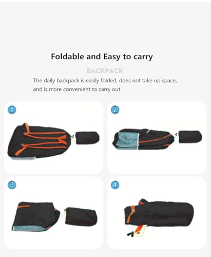 levayhill 25L Foldable Hiking Backpack,Small Packable Daypack,Dark Blue | Lightweight Collapsible Bag,Water Repellent Travel Basic-Daypack,Men Women Camping Cycling Rucksack Outdoor Back Pack - color: Dark Blue