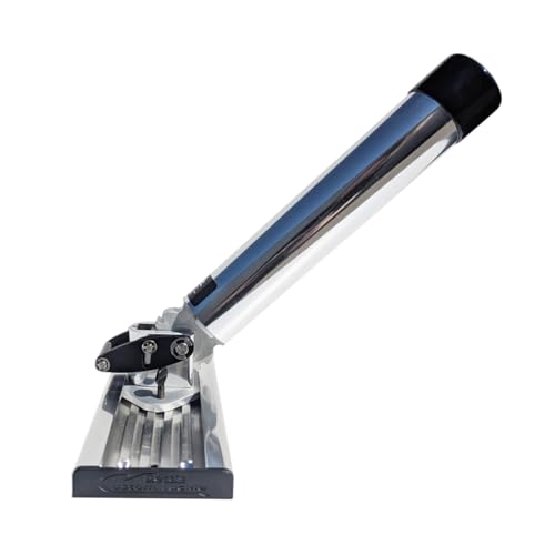 Bert's Custom Tackle Adjustable Rod Holder, Made in The USA - color: Buff Brite