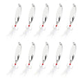 PATIKIL Fishing Spoons, Fishing Lures Casting Spoon Treble Hooks Jigs Hard Metal Spinner Baits - color: Silver Tone, size: 3/8 oz