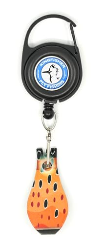 Kingfisher Fly Fishing Zinger with Wide Nipper - color: Brown Trout