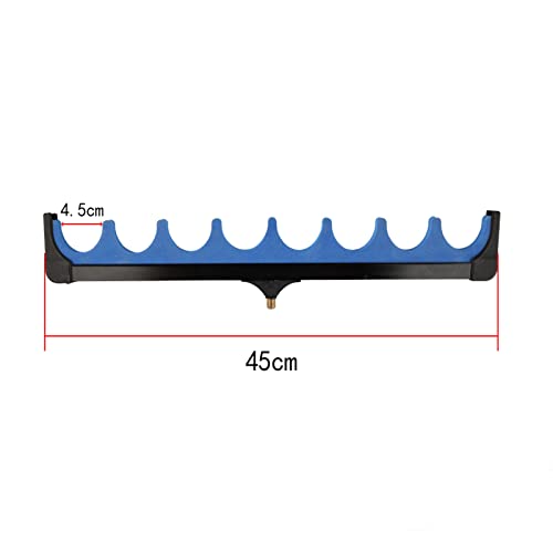 Fishing Rod Holders 1/4" Screw for Bank 8-Rod Feeder Pod Stand Holder Soft Fishing Pole Tackle Fishing Accessories( NOT Include Tripod )