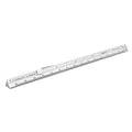 Alumicolor 3611-1 Aluminum Combination Pocket Scale With Clip, 6IN, Silver - color: Silver, size: 6 Inch, style: Combination With Clip