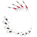 Narcissus Double Drop Saltwater Fishing Rig – Mono 2 Hook Bottom Rigs with Swivels & Snaps, Pre-Tied Surf Pier Boat Leader Line for Snapper, Bass, Mackerel, Catfish - color: Single Drop Rig-12