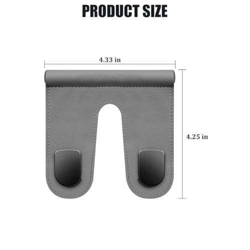 Car Co-Pilot Glovebox Hook, Dual Hook Passenger Seat Glovebox Hanger Organizer for Purse Handbag Umbrella, Automotive Interior Glove Box Hanging Storage Holder, Universal Fit (Gray) - color: Gray, size: Dual