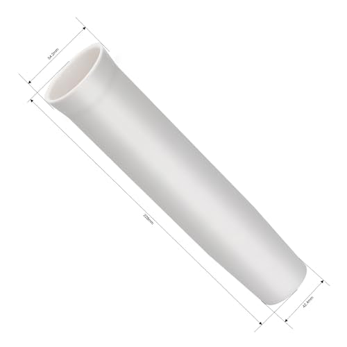 3pcs 1-5/8 inch Flared White Vinyl Inserts for Fishing Rod Holder, 9 Inches Length for Boats, Marines, Ships,