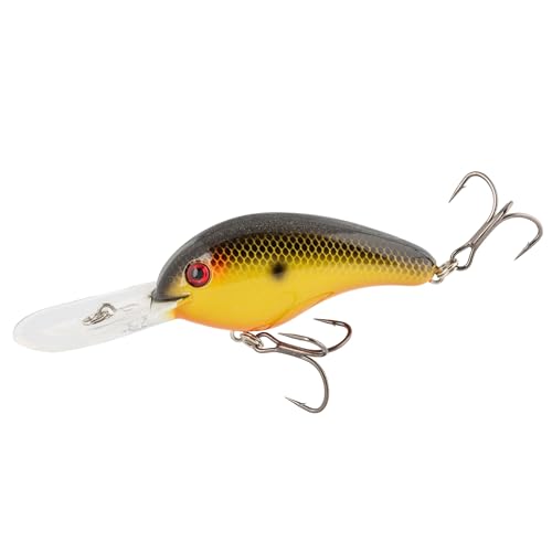Strike King (HC5XDE-497) 5XD Elite Fishing Lure, Deep Diving Crankbait, 5/8-Ounce, Unique Curved Bill, Dives to 15-Feet, Rattle Chambers, Size 2 Mustad Triple Grip Hooks, Fools Gold
