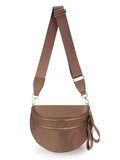 Pure Colour Crossbody Bag Bum Bag for Women,Spacious Purse Fanny Packs Belt Bag,Oversized Bum Bag (Colour Bum Bag-Coffee) - color: Colour Bum Bag-Coffee