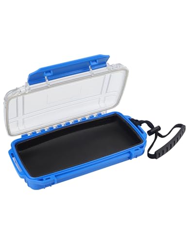Hlotmeky Dry Box for Kayaking, Boat - Waterproof Phone Case, Small Watertight Storage Box, Diving Dry Case (Blue) - color: Blue