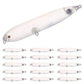 20pcs/25pcs Fishing Blanks Lures Kit Fishing Topwater Unpainted Swimbait Unpainted Crankbaits Hard Baits DIY Lure for Bass Salmon Trout Saltwater and Freshwater - color: 20PCS 4.53″/0.49oz