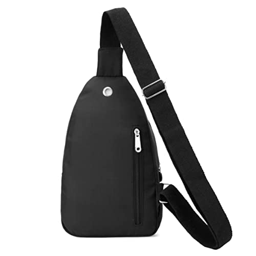 Banelu Small Sling Backpack Crossbody Bags for Women Men, Small Sling Bag Cross Body Bag Fanny Packs Crossbody Purses - Black - color: Black