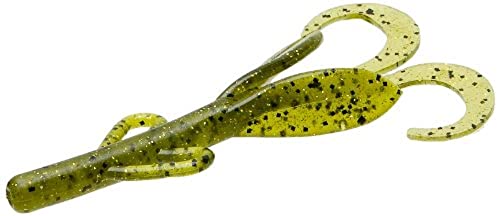 Zoom Bait Baby Brush Hog Bait-Pack of 12 - color: Watermelon Gold Glitter