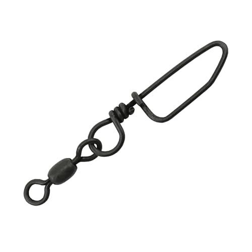 AFW Brass Coastlock Snap Swivels – Durable Fishing Gear with High-Strength Wire Snaps, Black Oxide Finish, Prevents Line Twisting & Kinking, Supports Up to 350 lb Test. - size: 144 pc, #1, 150 lb test